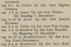 Venloosch weekblad 04-12-1886 a Abel Joh van Soest. Zitdag